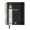 Finocam Tempus Agenda - Anual 2027 - 1 Dia por Pagina - 155x217mm - Espiral Doble - Tapa Extradura de Polipropileno - 2 Cintas M