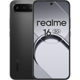 Realme 16 5G Smartphone Pantalla 6.57  - 8GB - 256GB - Camara 50MP - Bateria 6550mAh - Carga Rapida 45W - Color Negro