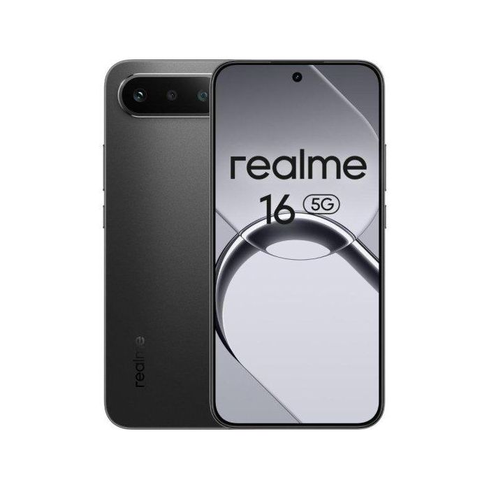 Realme 16 5G Smartphone Pantalla 6.57  - 8GB - 256GB - Camara 50MP - Bateria 6550mAh - Carga Rapida 45W - Color Negro