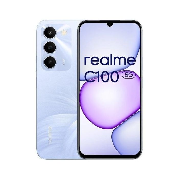 Realme C100 5G Smartphone Pantalla 6.72  - 4GB - 256GB - Camara 50MP - Bateria 6600mAh - Carga Rapida 45W - Color Morado