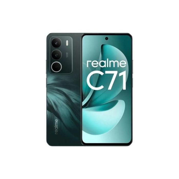 Realme C71 Smartphone Pantalla 6.67  - 4GB - 256GB - Camara 50MP - Bateria 6000mAh - Carga Rapida 45W - Color Verde