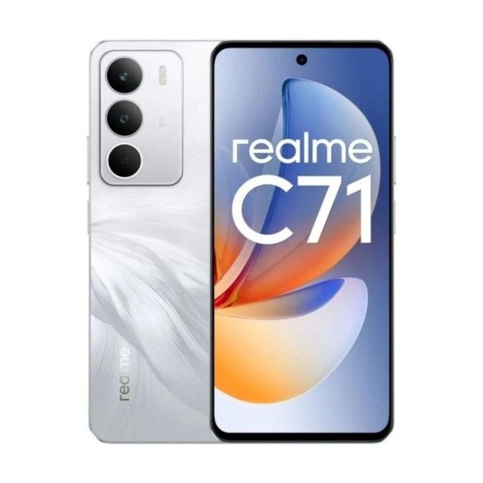 Realme C71 Smartphone Pantalla 6.67  - 4GB - 256GB - Camara 50MP - Bateria 6000mAh - Carga Rapida 45W - Color Blanco