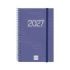 Finocam Espiral Basics Year Agenda - Anual 2027 - Semana Vista Horizontal - Formato E5 - 117x181mm - Espiral - Tapa de Polipropi