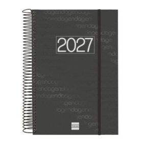 Finocam Espiral Basics Year Agenda - Anual 2027 - 1 Dia por Pagina - Formato E11 - 165x242mm - Espiral - Tapa de Polipropileno -