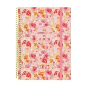 Finocam Trendy Design Collection Ahora Agenda - Anual 2027 - Semana Vista Horizontal - Formato E10 - 155x212mm - Espiral - Tapa
