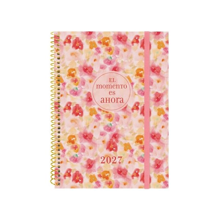 Finocam Trendy Design Collection Ahora Agenda - Anual 2027 - Semana Vista Horizontal - Formato E10 - 155x212mm - Espiral - Tapa