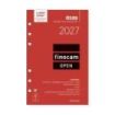 Finocam R599 Recambio para Agenda Open - Anual 2027 - Semana Vista Vertical - Formato 500 - 117x181mm - 6 Taladros - Papel de 80