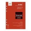 Finocam R1099 Recambio para Agenda Open - Anual 2027 - Semana Vista Vertical - Formato 1000 - 155x215mm - 6 Taladros - Papel de