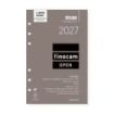 Finocam R598 Recambio para Agenda Open - Anual 2027 - 1 Dia por Pagina - Formato 500 - 117x181mm - 6 Taladros - Papel de 70g/m2