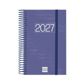 Finocam Espiral Basics Year Agenda - Anual 2027 - 1 Dia por Pagina - Formato E5 - 117x181mm - Espiral - Tapa de Polipropileno -