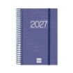 Finocam Espiral Basics Year Agenda - Anual 2027 - 1 Dia por Pagina - Formato E5 - 117x181mm - Espiral - Tapa de Polipropileno -