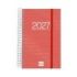 Finocam Espiral Basics Year Agenda - Anual 2027 - 1 Dia por Pagina - Formato E5 - 117x181mm - Espiral - Tapa de Polipropileno -