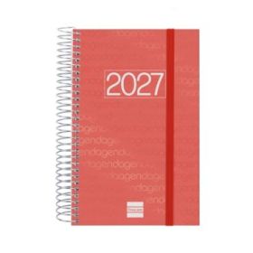 Finocam Espiral Basics Year Agenda - Anual 2027 - 1 Dia por Pagina - Formato E5 - 117x181mm - Espiral - Tapa de Polipropileno -