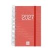 Finocam Espiral Basics Year Agenda - Anual 2027 - 1 Dia por Pagina - Formato E5 - 117x181mm - Espiral - Tapa de Polipropileno -