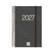 Finocam Espiral Basics Year Agenda - Anual 2027 - 1 Dia por Pagina - Formato E5 - 117x181mm - Espiral - Tapa de Polipropileno -