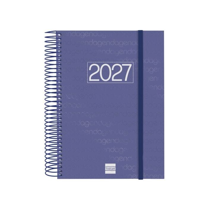 Finocam Espiral Basics Year Agenda - Anual 2027 - 1 Dia por Pagina - Formato E10 - 155x212mm - Espiral - Tapa de Polipropileno -