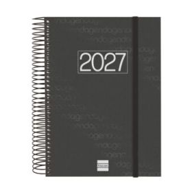 Finocam Espiral Basics Year Agenda - Anual 2027 - 1 Dia por Pagina - Formato E10 - 155x212mm - Espiral - Tapa de Polipropileno -