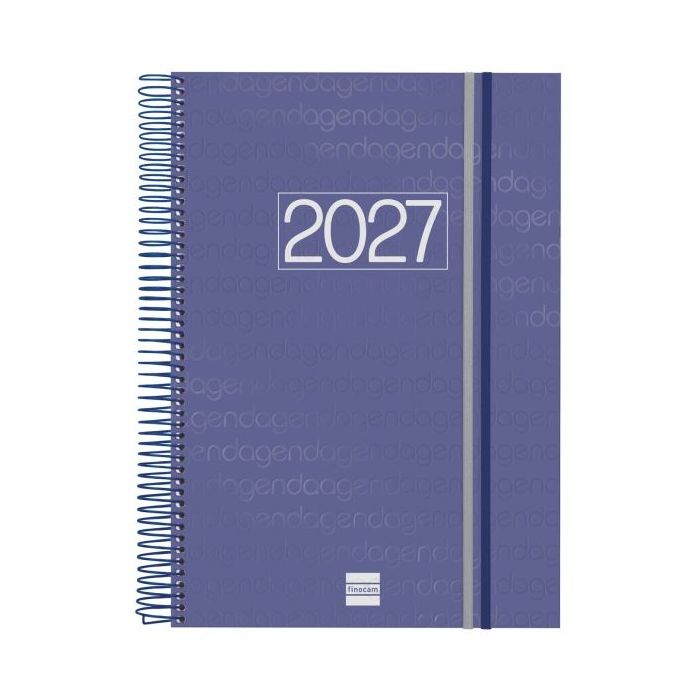 Finocam Espiral Basics Year Agenda - Anual 2027 - 1 Dia por Pagina - Formato E40 - 210x297mm - Espiral - Tapa de Polipropileno -