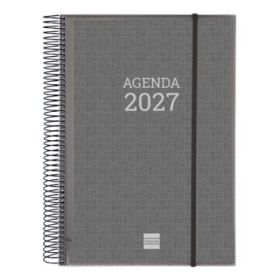 Finocam Espiral Basics Personalizable Agenda - Anual 2027 - 1 Dia por Pagina - Formato E40 - 210x297mm - Espiral - Tapa de Polip
