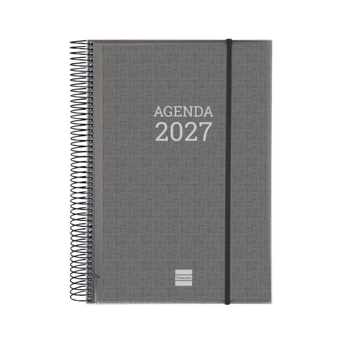 Finocam Espiral Basics Personalizable Agenda - Anual 2027 - 1 Dia por Pagina - Formato E40 - 210x297mm - Espiral - Tapa de Polip