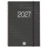 Finocam Espiral Basics Year Agenda - Anual 2027 - Semana Vista Horizontal - Formato E40 - 210x297mm - Espiral - Tapa de Poliprop