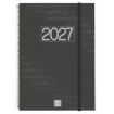 Finocam Espiral Basics Year Agenda - Anual 2027 - Semana Vista Horizontal - Formato E40 - 210x297mm - Espiral - Tapa de Poliprop