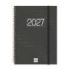 Finocam Espiral Basics Year Agenda - Anual 2027 - Semana Vista Vertical - Formato E10 - 155x212mm - Espiral - Tapa de Polipropil