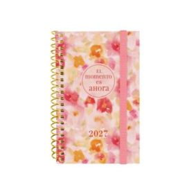 Finocam Trendy Design Collection Ahora Agenda - Anual 2027 - Semana Vista Horizontal - Formato E3 - 79x127mm - Espiral - Tapa de