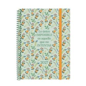 Finocam Trendy Design Collection Imposible Agenda - Anual 2027 - Semana Vista Horizontal - Formato E10 - 155x212mm - Espiral - T