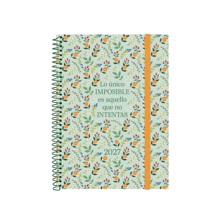 Finocam Trendy Design Collection Imposible Agenda - Anual 2027 - Semana Vista Horizontal - Formato E10 - 155x212mm - Espiral - T