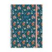Finocam Trendy Design Collection Flora Agenda - Anual 2027 - Semana Vista Horizontal - Formato E10 - 155x212mm - Espiral - Tapa