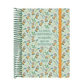 Finocam Trendy Design Collection Imposible Agenda - Anual 2027 - 1 Dia por Pagina - Formato E10 - 155x212mm - Espiral - Tapa de