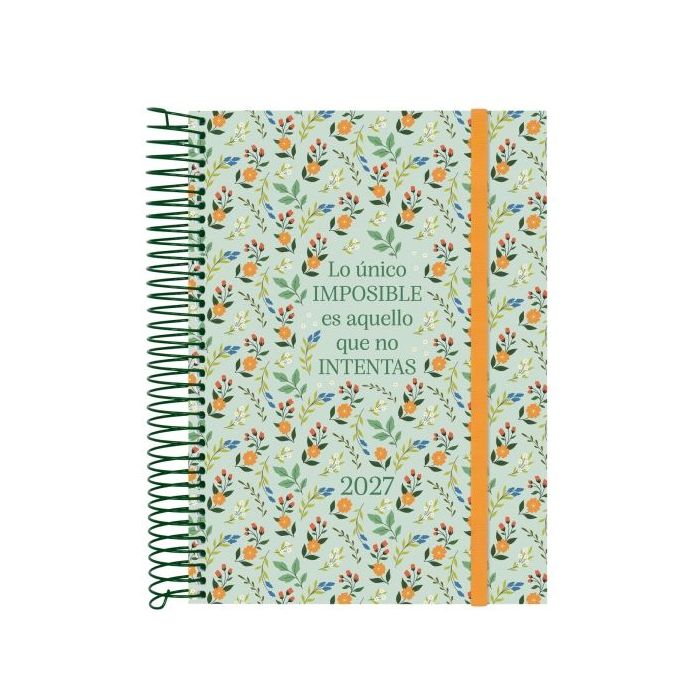 Finocam Trendy Design Collection Imposible Agenda - Anual 2027 - 1 Dia por Pagina - Formato E10 - 155x212mm - Espiral - Tapa de