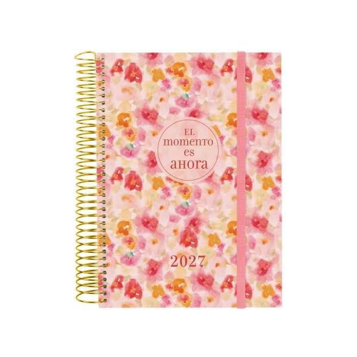 Finocam Trendy Design Collection Ahora Agenda - Anual 2027 - 1 Dia por Pagina - Formato E10 - 155x212mm - Espiral - Tapa de Poli