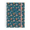 Finocam Trendy Design Collection Flora Agenda - Anual 2027 - 1 Dia por Pagina - Formato E10 - 155x212mm - Espiral - Tapa de Poli