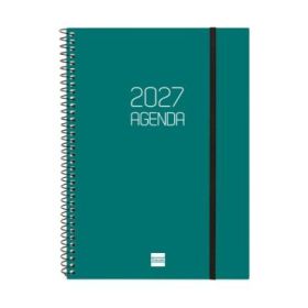 Finocam Espiral Basics Opaque Agenda - Anual 2027 - Semana Vista Horizontal - Formato E10 - 155x212mm - Espiral - Tapa de Polipr