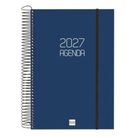 Finocam Espiral Basics Opaque Agenda - Anual 2027 - 1 Dia por Pagina - Formato E11 - 165x242mm - Espiral - Tapa de Polipropileno
