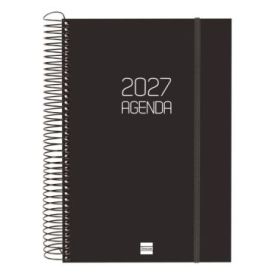 Finocam Espiral Basics Opaque Agenda - Anual 2027 - 1 Dia por Pagina - Formato E11 - 165x242mm - Espiral - Tapa de Polipropileno
