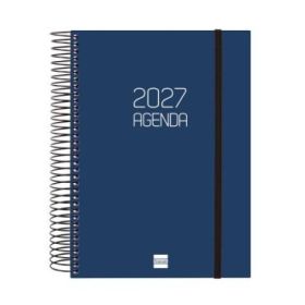 Finocam Espiral Basics Opaque Agenda - Anual 2027 - 1 Dia por Pagina - Formato E10 - 155x212mm - Espiral - Tapa de Polipropileno
