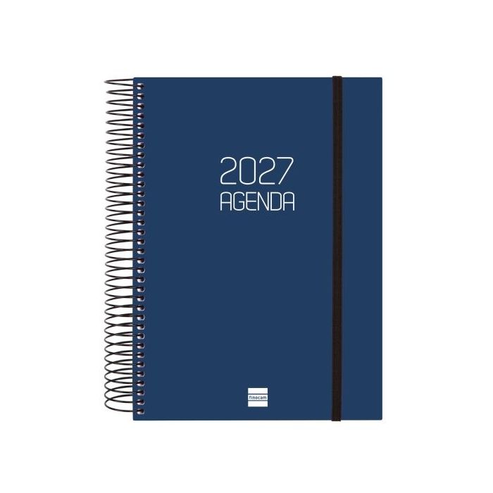 Finocam Espiral Basics Opaque Agenda - Anual 2027 - 1 Dia por Pagina - Formato E10 - 155x212mm - Espiral - Tapa de Polipropileno