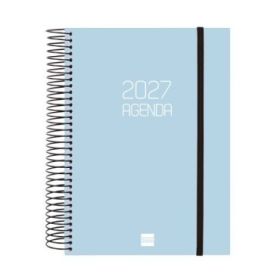 Finocam Espiral Basics Opaque Agenda - Anual 2027 - 1 Dia por Pagina - Formato E10 - 155x212mm - Espiral - Tapa de Polipropileno