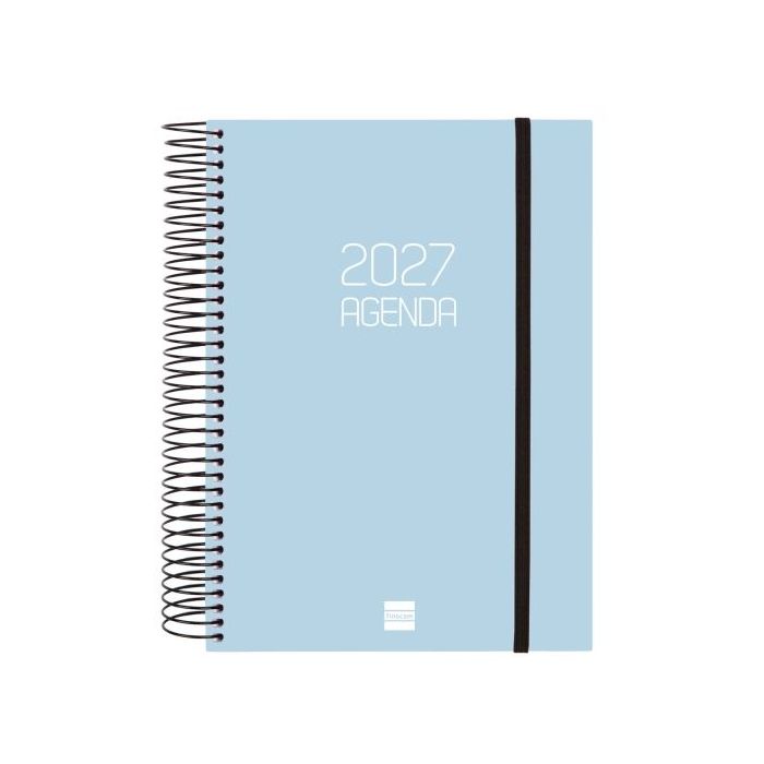 Finocam Espiral Basics Opaque Agenda - Anual 2027 - 1 Dia por Pagina - Formato E10 - 155x212mm - Espiral - Tapa de Polipropileno
