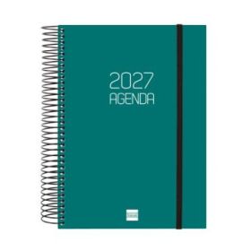 Finocam Espiral Basics Opaque Agenda - Anual 2027 - 1 Dia por Pagina - Formato E10 - 155x212mm - Espiral - Tapa de Polipropileno