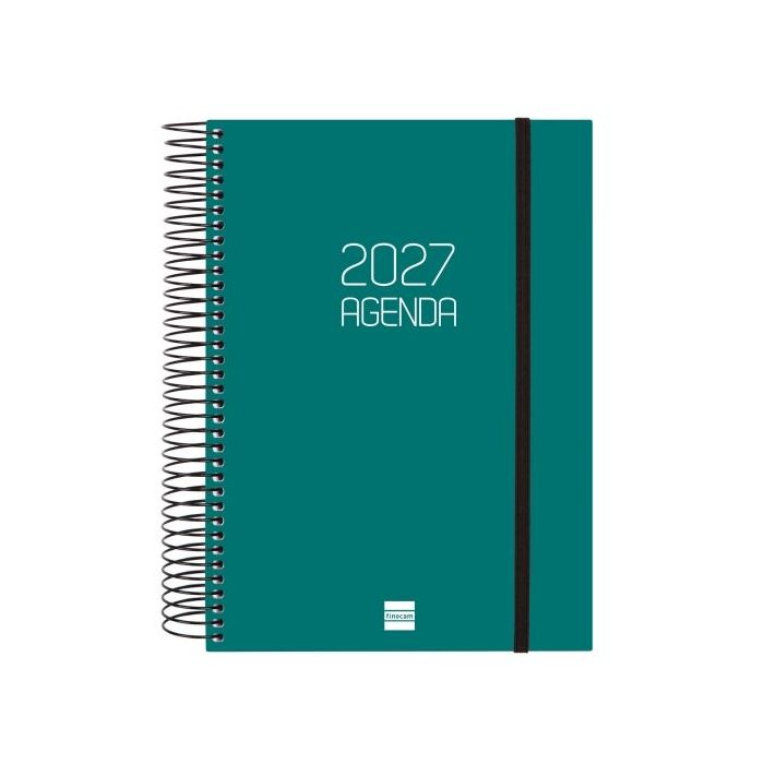 Finocam Espiral Basics Opaque Agenda - Anual 2027 - 1 Dia por Pagina - Formato E10 - 155x212mm - Espiral - Tapa de Polipropileno