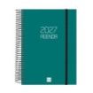 Finocam Espiral Basics Opaque Agenda - Anual 2027 - 1 Dia por Pagina - Formato E10 - 155x212mm - Espiral - Tapa de Polipropileno