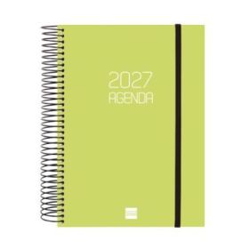 Finocam Espiral Basics Opaque Agenda - Anual 2027 - 1 Dia por Pagina - Formato E10 - 155x212mm - Espiral - Tapa de Polipropileno