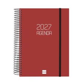 Finocam Espiral Basics Opaque Agenda - Anual 2027 - 1 Dia por Pagina - Formato E10 - 155x212mm - Espiral - Tapa de Polipropileno