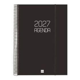Finocam Espiral Basics Opaque Agenda - Anual 2027 - 1 Dia por Pagina - Formato E40 - 210x297mm - Espiral - Tapa de Polipropileno