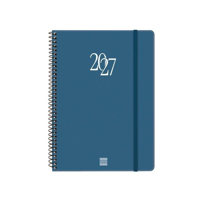 Finocam Espiral Basics My Agenda - Anual 2027 - Semana Vista Horizontal - Formato E10 - 155x212mm - Espiral - Tapa Dura de Carto