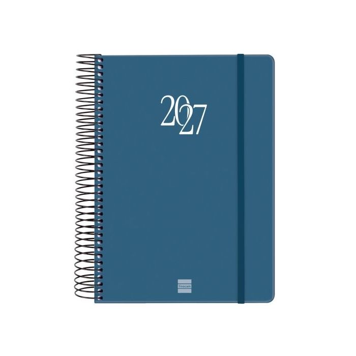 Finocam Espiral Basics My Agenda - Anual 2027 - 1 Dia por Pagina - Formato E10 - 155x212mm - Espiral - Tapa Dura de Carton Forra